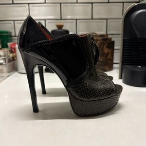 SOLD! Black Peep-Toe High Heels